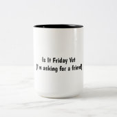 2 Couleurs Tasse à café avec humour (Centre)
