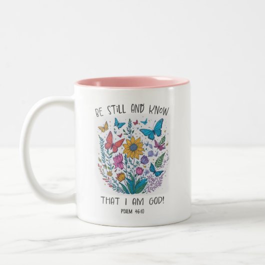 2 Couleurs Tasse à café « Be Still and Know » (Gauche)