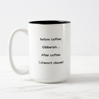 2 Couleurs Tasse à café Before & After ToLN