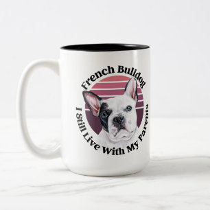 2 Couleurs Tasse à café bicolore avec citation amusante sur l