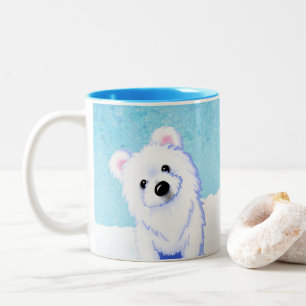 2 Couleurs Tasse à café bicolore KiniArt ours polaire