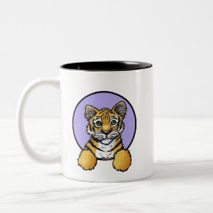 2 Couleurs Tasse à café bicolore KiniArt Tiger