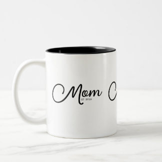2 Couleurs Tasse à café bicolore pour la fête des mères