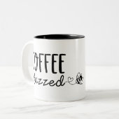 2 Couleurs Tasse à café Bumblebee Coffee Buzzed (Devant gauche)