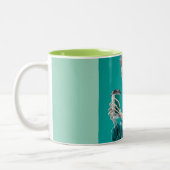 2 Couleurs Tasse à café Burning Ice Cube – Art de Feu & Glace (Gauche)