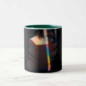 2 Couleurs Tasse à café Burning Ice Cube – Art de Feu & Glace (Centre)