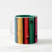 2 Couleurs Tasse à café Burning Ice Cube – Art de Feu & Glace (Devant gauche)