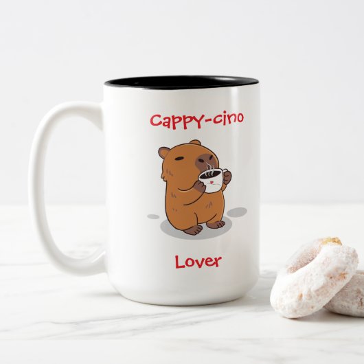 2 Couleurs Tasse à café Capybara (Avec donut)