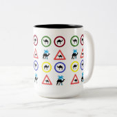 2 Couleurs Tasse à café Chameau Dromadaire (Devant droit)