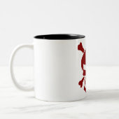 2 Couleurs Tasse à café Crâne (Gauche)