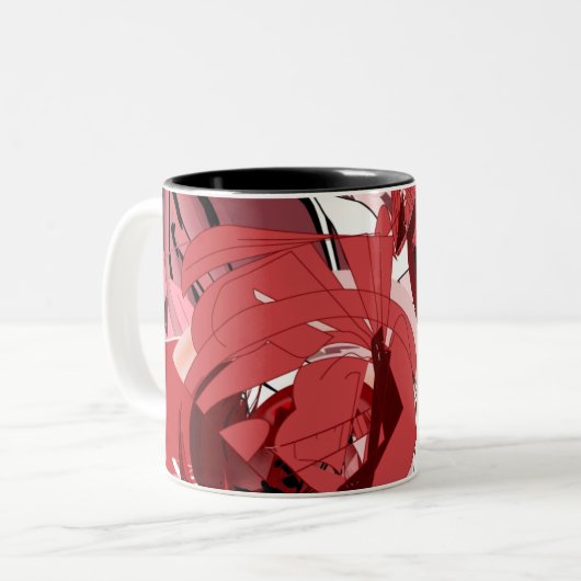 2 Couleurs Tasse à café Crimson Whispers (Devant gauche)
