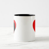2 Couleurs Tasse à café Dachshund (Centre)