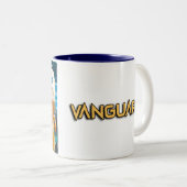 2 Couleurs Tasse à café d'avant-garde (Devant droit)