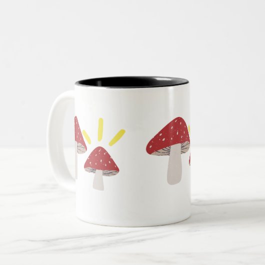 2 Couleurs Tasse à café de champignons (Devant gauche)