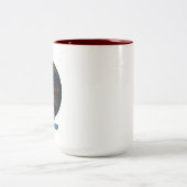 2 Couleurs tasse à café de loup foncé (Centre)