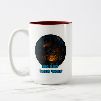 2 Couleurs tasse à café de loup foncé