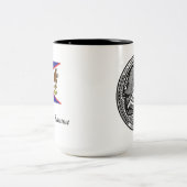 2 Couleurs Tasse à café des Samoa américaines (Centre)