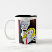 2 Couleurs Tasse à café design Dracula V1 (Gauche)
