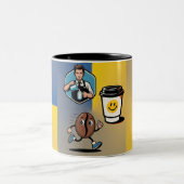 2 Couleurs Tasse à café design inspiré du café (Centre)