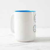 2 Couleurs Tasse à café Désir d'inspirer (Devant gauche)