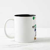 2 Couleurs Tasse à café dessin animé (Gauche)