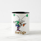 2 Couleurs Tasse à café dessin animé (Centre)