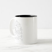 2 Couleurs Tasse à café dessin de chien Cockapoo (Devant gauche)