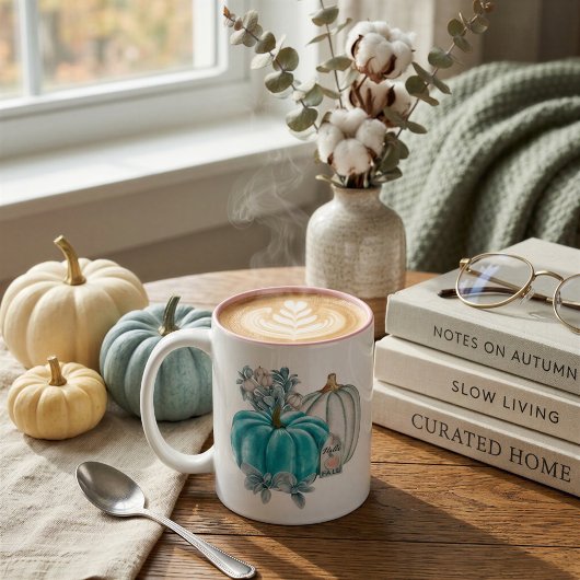 2 Couleurs Tasse à café douce automne citrouille
