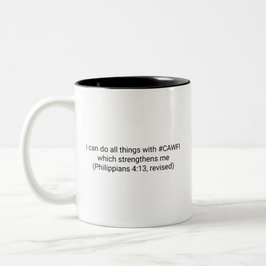 2 Couleurs Tasse à café drôle et inspirant (Gauche)