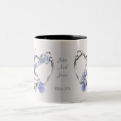 2 Couleurs Tasse à café du 25e anniversaire (Centre)