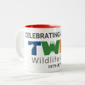 2 Couleurs Tasse à café du 40e anniversaire (Devant gauche)