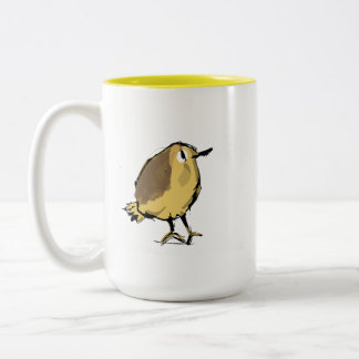 2 Couleurs Tasse à café en céramique illustrée de Ute Yellow