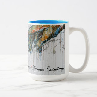 2 Couleurs Tasse à café Ensemble Nous Nous Élevons – Mains Se