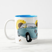 2 Couleurs Tasse à café Figaro Pale Aqua (Gauche)