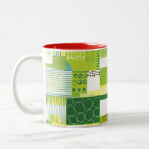 2 Couleurs Tasse à café florale tropicale colorée – Flux vibr