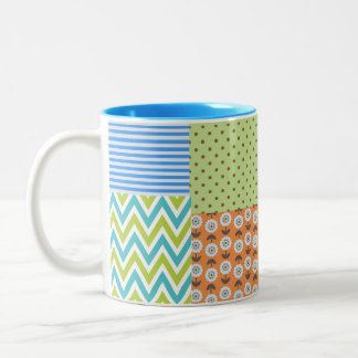 2 Couleurs Tasse à café florale tropicale colorée – Flux vibr