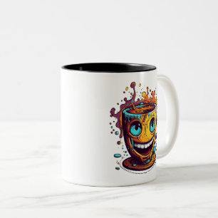 2 Couleurs Tasse à café folle