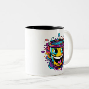 2 Couleurs Tasse à café folle