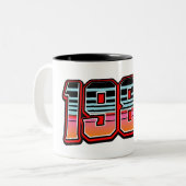 2 COULEURS TASSE À CAFE GEANTE 1986 (Devant gauche)
