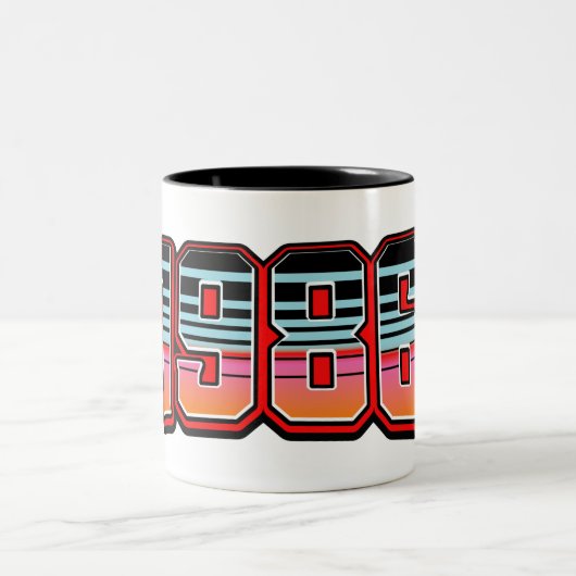 2 COULEURS TASSE À CAFE GEANTE 1986 (Centre)