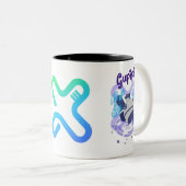 2 Couleurs Tasse à café Gupipi (Devant droit)