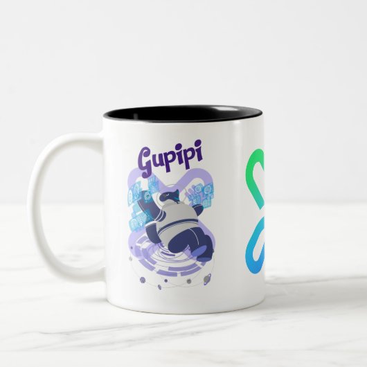 2 Couleurs Tasse à café Gupipi (Gauche)