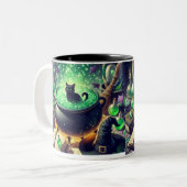 2 Couleurs Tasse à café Halloween (Devant gauche)