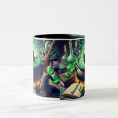 2 Couleurs Tasse à café Halloween (Centre)