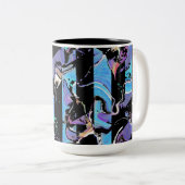 2 Couleurs Tasse à café hideuse (Devant droit)