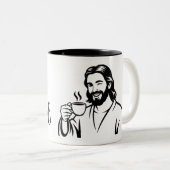 2 Couleurs Tasse à café 'Il brasse' 325 ml. (Devant droit)