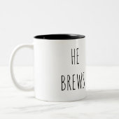 2 Couleurs Tasse à café 'Il brasse' 325 ml. (Gauche)