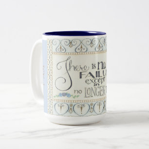 2 Couleurs Tasse à café « Il n'y a pas d'échec / JE SUIS Déte