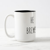 2 Couleurs Tasse à café 'Il prépare le café' 45 cl. (Gauche)
