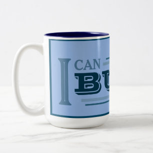 2 Couleurs Tasse à café 'Je peux le construire' (bleu)